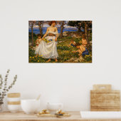Ein Frühlingslied von John William Waterhouse Poster (Küche)