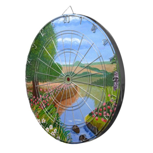 Ein Frühlingsstrom Dartscheibe (Vorderseite rechts)