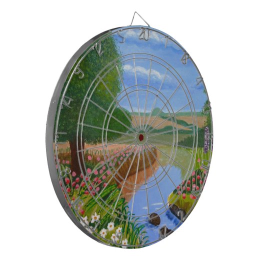 Ein Frühlingsstrom Dartscheibe (Vorderseite Links)