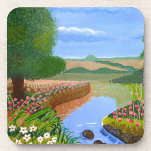 Ein Frühlingsstrom Getränkeuntersetzer