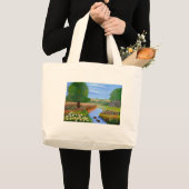 Ein Frühlingsstrom Jumbo Stoffbeutel (Vorderseite (Produkt))