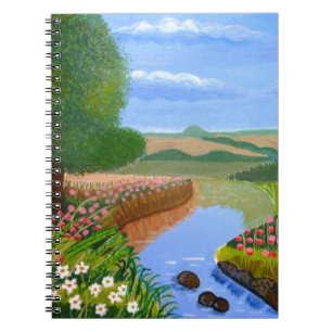 Ein Frühlingsstrom Notizblock