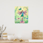 Ein Frühlingstag Blume Fee Art Poster (Küche)