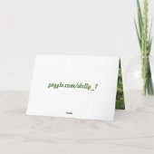 Ein Frühlingstracht Karte (Rückseite)