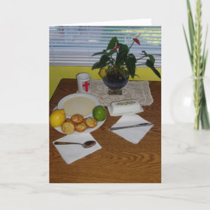 "Ein Frühstück für Künstler" Geburtstagskarte Karte