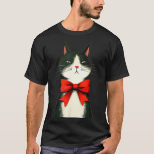 Ein frumpiger Feiertags-Katzenspaß-Design T-Shirt