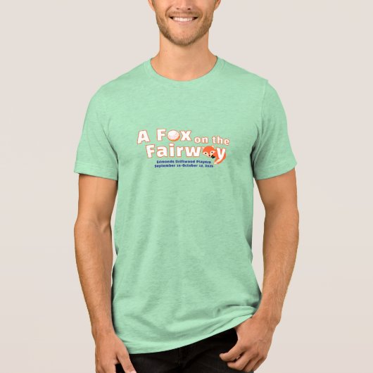 Ein Fuchs auf der Fairway - Herren - Hellgrünes He Tri-Blend Shirt (Vorderseite)