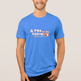Ein Fuchs auf der Spielbahn - Herren - Blaues Hemd Tri-Blend Shirt