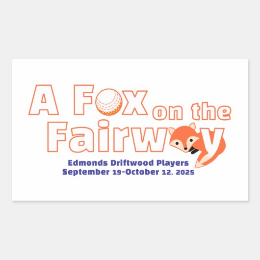 "Ein" Fuchs auf der Spielbahn - Sticker (Vorderseite)