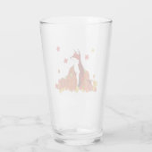 Ein Fuchs im Kürbispflaster Glas (Rückseite)