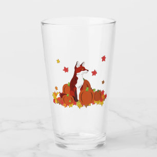 Ein Fuchs im Kürbispflaster Glas