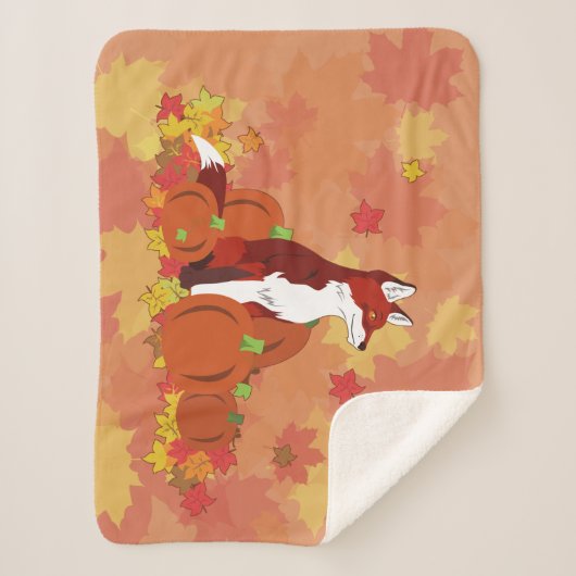 Ein Fuchs im Kürbispflaster Sherpadecke (Vorderseite)