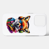 Ein Fuchs in Kopfhörern und Brillen Case-Mate iPhone Hülle (Rückseite (Horizontal))