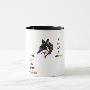 Ein Fuchs kann witzig ausgelagert werden Tasse