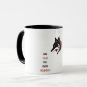 Ein Fuchs kann witzig ausgelagert werden Tasse (Vorderseite Links)