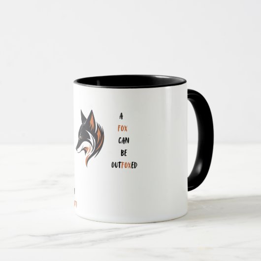 Ein Fuchs kann witzig ausgelagert werden Tasse (VorderseiteRechts)