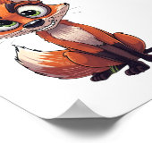 Ein Fuchs mit interessiertem Gesichtsausdruck Poster (Ecke)