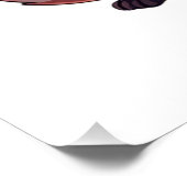 Ein Fuchs mit interessiertem Gesichtsausdruck Poster (Ecke)
