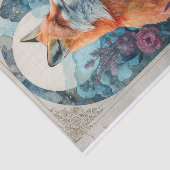 Ein Fuchs mit kubistischen Elementen in den Blume Seidenpapier (Ausschnitt)