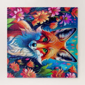 Ein Fuchs und Blume Puzzle (Horizontal)