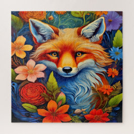 Ein Fuchs und Blume Puzzle
