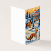 Ein Fuchs und eine gemütliche Hütte (Vorderseite)