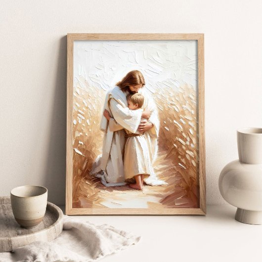 Ein führender Erlöser, Christliche Kunst, Jesus um Poster