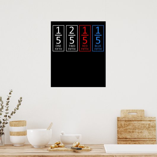 Ein fünfter Mathematiklehrer Mathematik-Mathematik Poster (Küche)