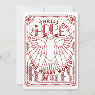 Ein Funke Hoffnung, die müde Welt freut sich Feiertagskarte