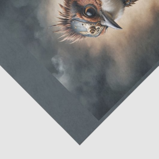 Ein furchtloser Dampfsperling - Seidenpapier (Ausschnitt)