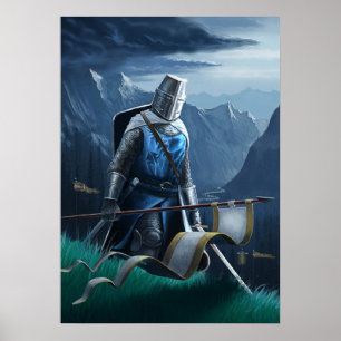 Ein furchtloser Ritter März an. Poster