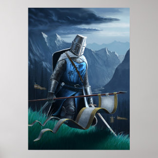 Ein furchtloser Ritter März an. Poster