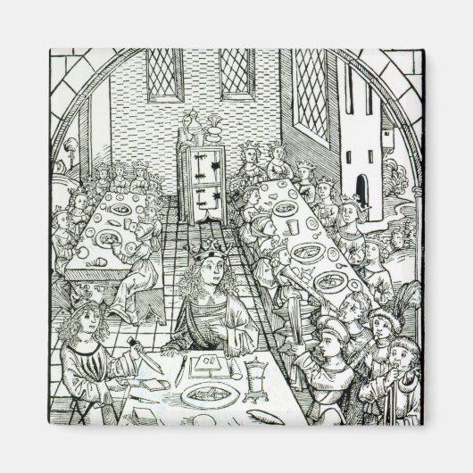 Ein fürstliches Bankett, 1491 Magnet (Vorne)