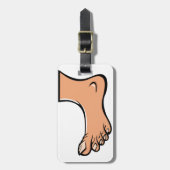 Ein Fuß Gepäckanhänger (Vorderseite vertikal)