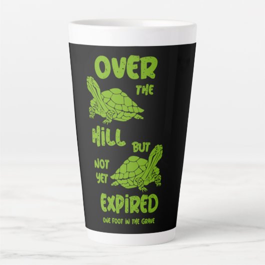 Ein Fuß im Grab Milchtasse (Vorderseite)