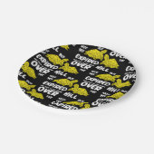 Ein Fuß im Grab Pappteller (Schrägansicht)