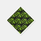 Ein Fuß im Grab Serviette (Ecke)