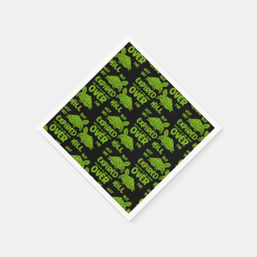 Ein Fuß im Grab Serviette (Ecke)