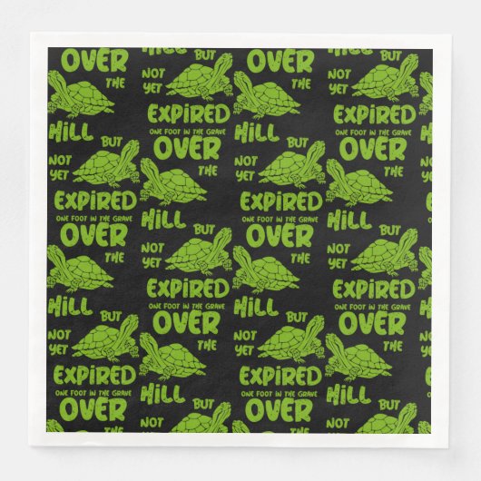 Ein Fuß im Grab Serviette (Vorderseite)