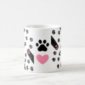 Ein Fußabdruck für Haustiere Kaffeetasse (Mittel)