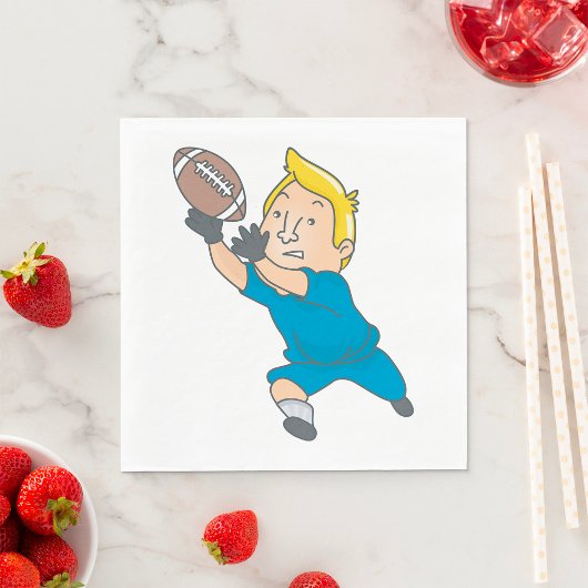 Ein Fußball fangen Serviette