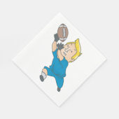 Ein Fußball fangen Serviette (Ecke)