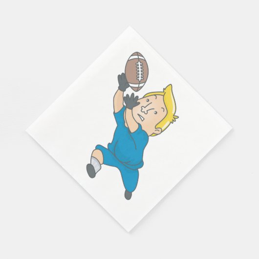 Ein Fußball fangen Serviette (Ecke)