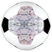 Ein Fußball hat ein geometrisches, mehrfarbiges (Gedreht)