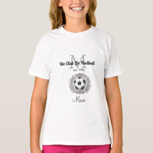 ein Fußballvereinsmonogramm ist, Jahr FIFA-Welt T-Shirt