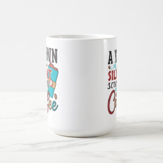 Ein Gähnen ist ein leiser Schrei nach Kaffee Kaffeetasse (Mittel)