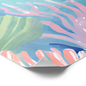 Ein Gal, der das Riff schnorchelt Poster (Ecke)