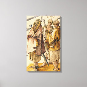Ein Gallòglach und zwei Kerns - Albrecht Dürer Leinwanddruck