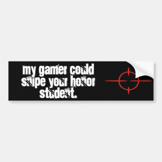 Ein Gamer mein Kindes Autoaufkleber