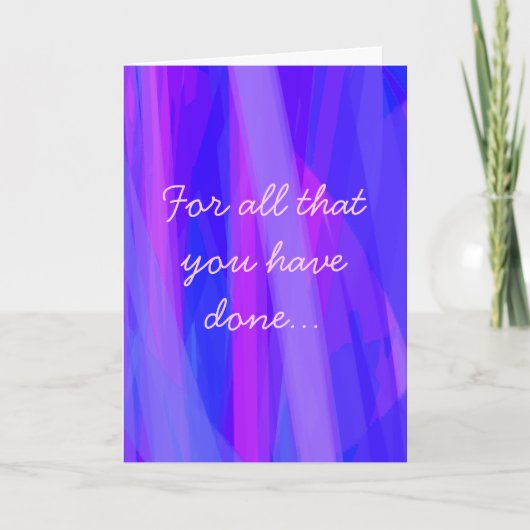 Ein ganz besonderer Dank Dankeskarte (Vorderseite)